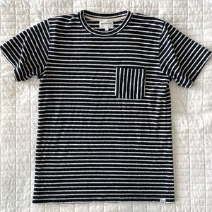 Norse Projects Niels Pocket Tee Navy & White Stripe Denmark Men’s M